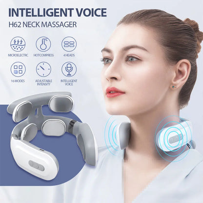Electric TENS Neck Massager With Heat – Cervical Relief