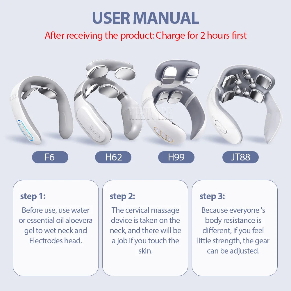 Electric TENS Neck Massager With Heat – Cervical Relief