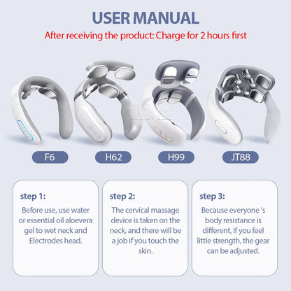 Electric TENS Neck Massager With Heat – Cervical Relief